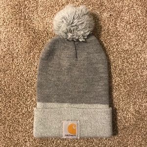 Gray Carhartt beanie